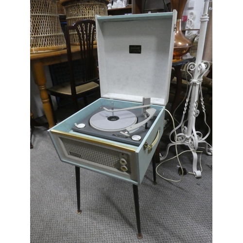 689 - A vintage Dansette record player on legs