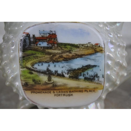 227 - A lot of vintage souvenir pottery to include Portrush, Belfast and more.