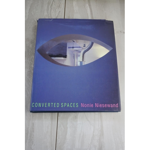 555 - 'Converted Spaces' book by Nonie Niesewand and a large book and box 'Chronicle of the 20th Century'.