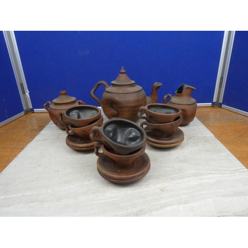 106 - A unique studio pottery tea set