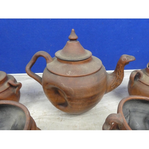 106 - A unique studio pottery tea set