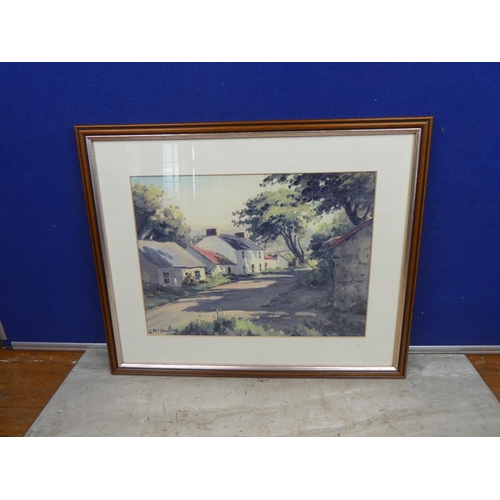 109 - A framed Charles McAuley print.  Approx 42x35cm.