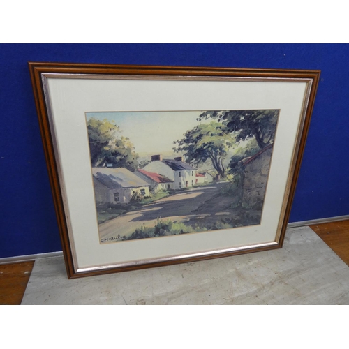 109 - A framed Charles McAuley print.  Approx 42x35cm.