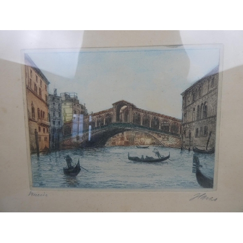 117 - An early framed coloured pencil sketch signed. Approx 40x30cm.