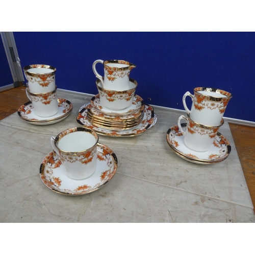 131 - An antique Sutherland bone china tea set.