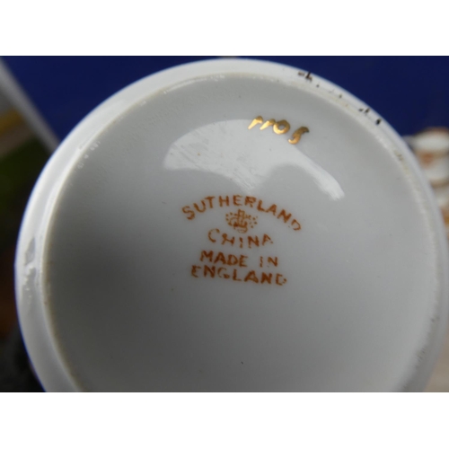 131 - An antique Sutherland bone china tea set.