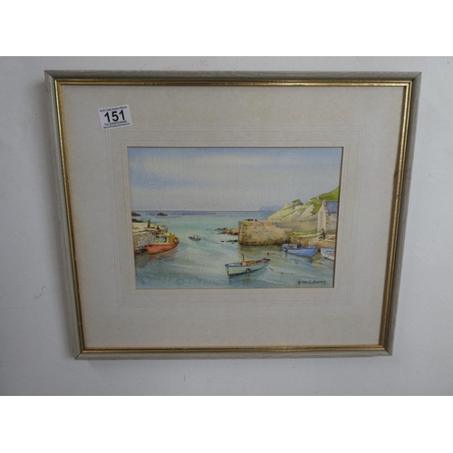 151 - A stunning vintage framed watercolour signed Alymer Armstrong.  Approx 45x38cm.