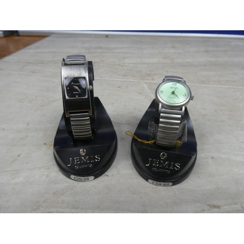 164 - Two Quartz ladies wrist watches, both working.