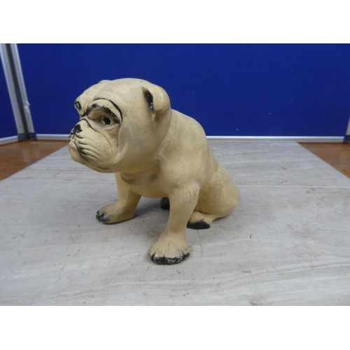 177 - A vintage ceramic British Bulldog.  Approx 18cm.