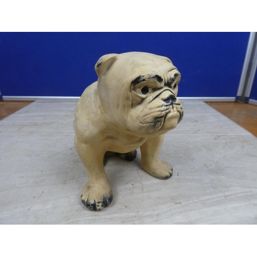 177 - A vintage ceramic British Bulldog.  Approx 18cm.