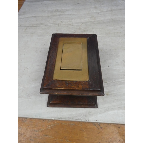 178 - An unusual antique/ vintage shop counter cashier box.