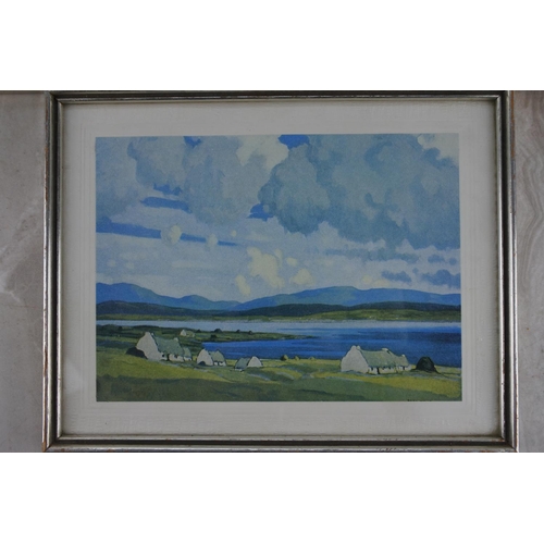 237 - Three framed Paul Henry prints.  Approx 20x16cm.