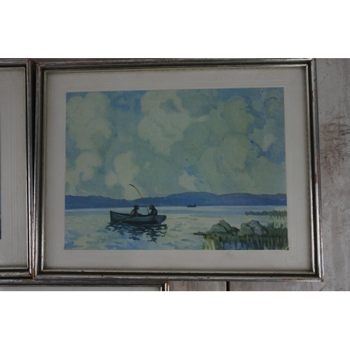 237 - Three framed Paul Henry prints.  Approx 20x16cm.