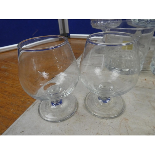 266 - A set of 10 French Luminarc tumblers and more.