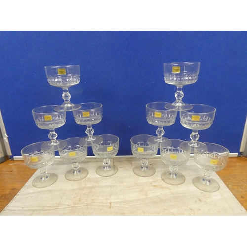 266 - A set of 10 French Luminarc tumblers and more.