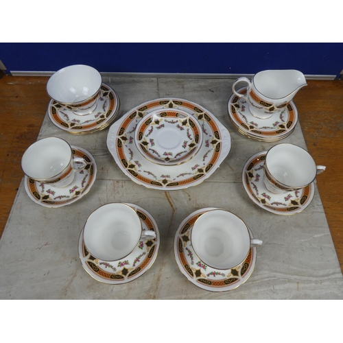 267 - A part Cloclough bone china tea set.