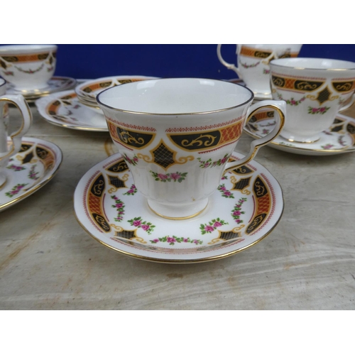 267 - A part Cloclough bone china tea set.