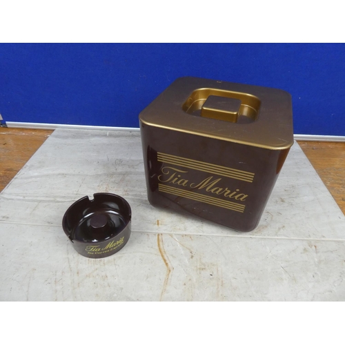 270 - A vintage Tia Maria ice bucket and ashtray.