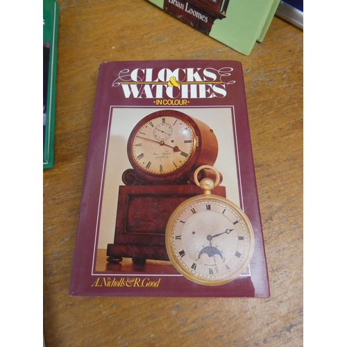 286 - A collection of reference books on antiques and clocks.