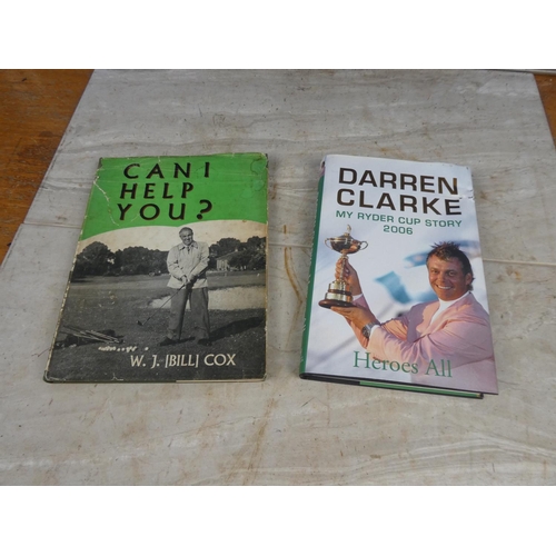 288 - A vintage book 'Can I Help You?' by W J (Bill) Cox and another golfing autobiography by Darren Clark... 