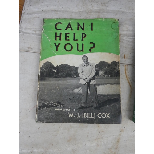 288 - A vintage book 'Can I Help You?' by W J (Bill) Cox and another golfing autobiography by Darren Clark... 