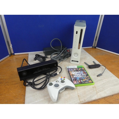 295 - An XBOX 360 console, controllers and accessories.