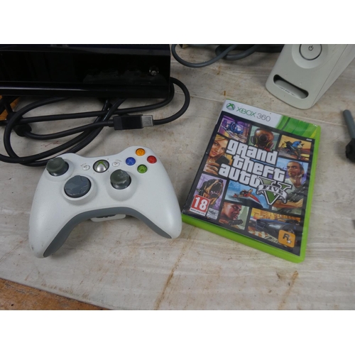 295 - An XBOX 360 console, controllers and accessories.