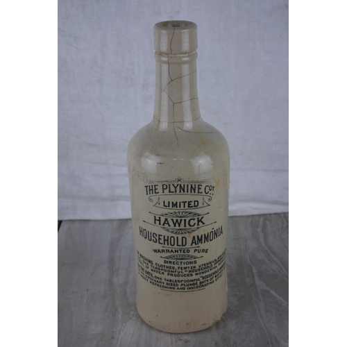 337 - An antique Hawick stoneware bottle.