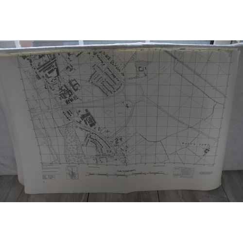 341 - A set of four 1975 Coleraine town plan maps.