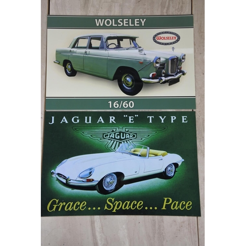 390 - A Wolseley vintage car metal sign.