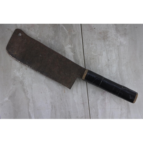 396 - A vintage meat cleaver.