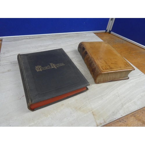 411 - An antique book 'Dictionary of the Bible' and another.