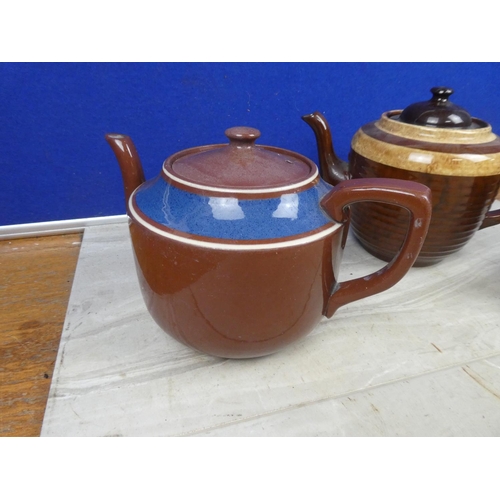 416 - A collection of four vintage teapots.