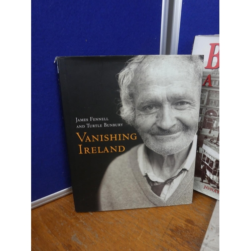 418 - A collection of Irish themed books to include 'Vanishing Ireland' by James Fennell and Turtle Bunbur... 