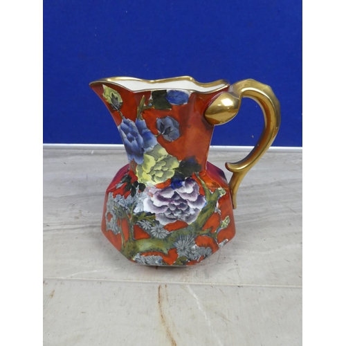 425 - A stunning Corona Ware jug and a Mason's Ironstone pottery dish.