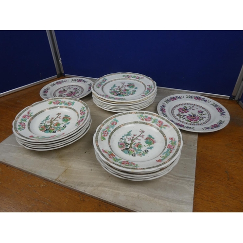 437 - A set of 10 Mintons soup plates and more.