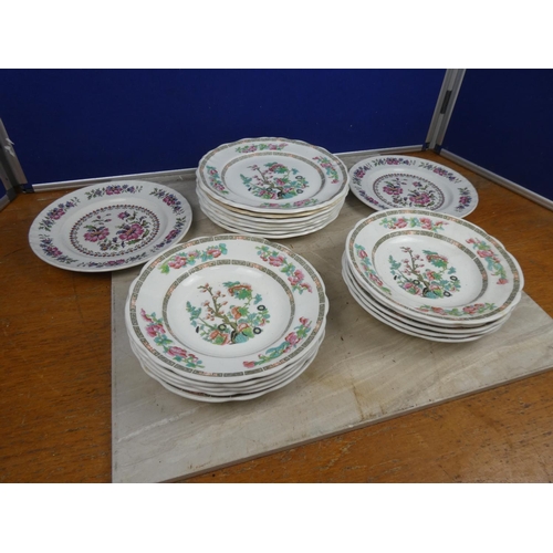 437 - A set of 10 Mintons soup plates and more.