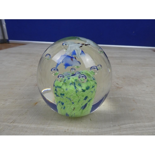 450 - A stunning art glass paperweight.