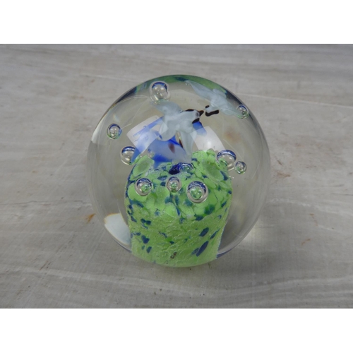 450 - A stunning art glass paperweight.