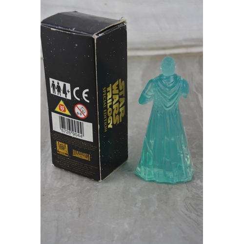 526 - A Star Wars Trilogy special edition The Ghost of Obi Wan Kenobi figure, in original box and numbered... 