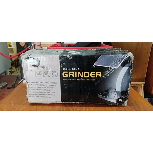 137 - A P-Pro 150mm Bench grinder in original packaging.  Approx 41x71x40cm.