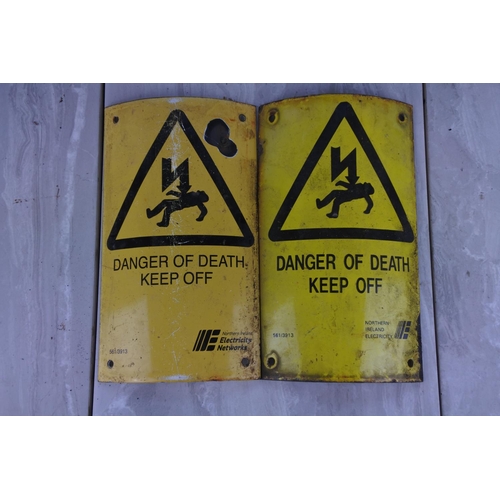 786 - Two Northern Ireland Electricity 'Danger' plaques.