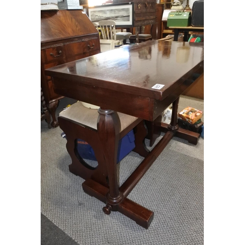 857 - An antique mahogany console/sofa table.  Approx 96x77x52cm.