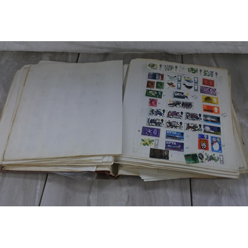 872 - A vintage/ antique stamp album with contents.