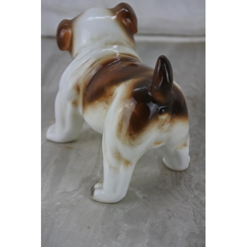 873 - A ceramic bull dog.