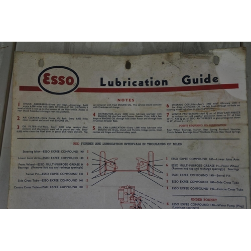 877 - A vintage Esso Lubrication Guide.