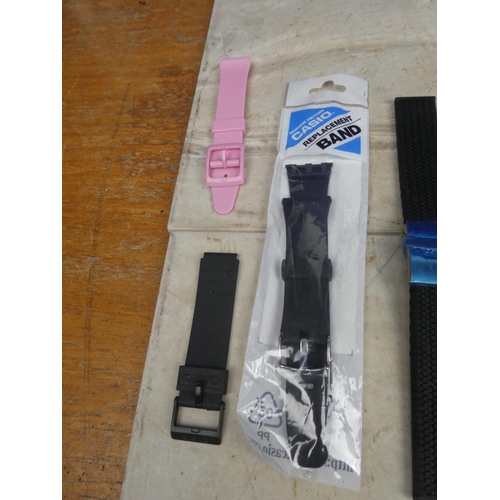 920 - 35 - assorted rubber/plastic/silicon watch straps.