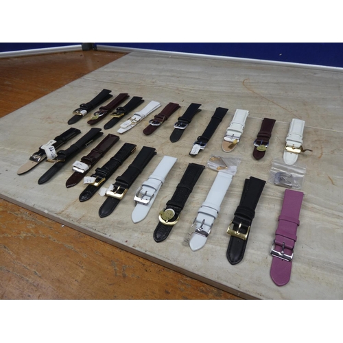 924 - 21 - 18mm various coloured watch straps.