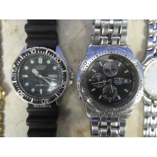 943 - A large lot of assorted watches by Citizen, for parts and repair.