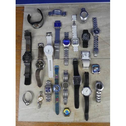 948 - A large lot of assorted mens watches for parts and repair.